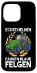 Coque pour iPhone 14 Pro Max Slurry Real Heroes Driving Blue Rims Tracteur Organic Farmers