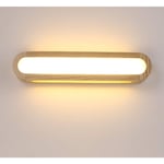 Langray - Applique Murale led Interieur, Lampe Murale Bois Dimmable led Mur Lumière pour Salon Chambre Escaliers Couloir Salle de bain (45CM)-