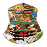 Dogs Playing Poker Cards Library Made in Safety Reusable Face Shields Full Face Protection with Anti-Fog Coating