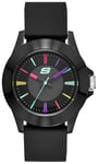 Skechers Rosencrans Black Silicone Strap Analogue Watch female