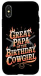 iPhone X/XS Great Papa Western Birthday Great Papa Birthday Cowgirl Case