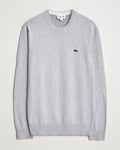 Lacoste Cotton Knitted Sweater Silver Chine