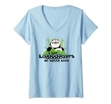 Kung Fu Panda Po I Eat Lots Of Sugar Cane V-Neck T-Shirt