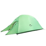 Naturehike Cloud up 1 Personne Sac à Dos Tente Camping Léger Randonnée Dôme Tente pour 1 Homme (Vert Upgrade 210T)