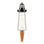 Scheurich Distributeur d'eau Lighthouse M - 1 x Noir - Capacité de 210 ML - Petite Boule d'irrigation avec Pied d'argile - Distributeur d'eau pour Plantes et Fleurs - Tige en Terre Cuite