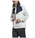 Nike Sportswear Veste Homme, Argenté, Obsidienne, Bleu Sarcelle (Light Silver/Obsidian/Celestial Teal), L