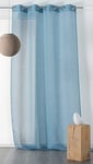 Linder Voile DE Lin Voilage, 100%, Bleu, 145x260cm