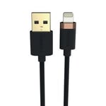 Duracell Kabel USB til Lightning 2m Sort