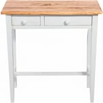 Petite Table Console Pays Bois Massif De Tiglio Structure Blanc Antique