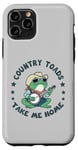 Coque pour iPhone 11 Pro Cool Cowboy Toad jouant de la musique, Country "Toads", Take Me Home