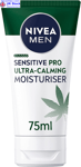 NIVEA MEN Sensitive Pro Ultra Calming Moisturising Cream 75ml, Daily Face Care