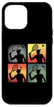 Coque pour iPhone 12 Pro Max Joueur de tennis Pop Art - Amateur de tennis vintage