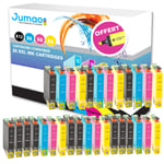 30 cartouche jet d'encre Jumao compatibles pour Epson Expression Home XP345 445 +Fluo offert