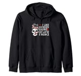 Best Murder Show Art For Men Women Murder Crime Investigator Zip Hoodie