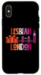 Coque pour iPhone X/XS Lesbian London LGBTQI lesbian pride flag colours UK