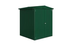 Abri de jardin double porte Biohort Europa T2 en métal coloris vert foncé ép.0,53 mm surface extérieure 2,68 m²