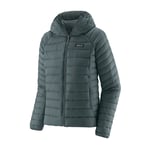 Patagonia w's down sweater hoody (dame) - nouveau green  - L - Naturkompaniet