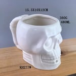 3D keraamiset mukit Creative Halloween Skull Cocktail Lasit Olutlasit Martini Lasit Juomamukit Funny Cup Kahvikuppi