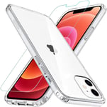 Coque Iphone 13 Transparente Gel Silicone Cover Film De Protection En Verre Trempé Pour Iphone 13