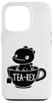 Coque pour iPhone 13 Pro Dinosaure drôle Tea-Rex T-Rex Dinosaure