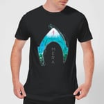 Aquaman Mera Logo Men's T-Shirt - Black - L