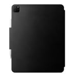 NOMAD iPad Pro 12.9 (gen 4/5/6) Fodral Leather Folio Plus Svart