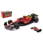 [FR] Burago FERRARI F1-75 N.55 CARLOS SAINZ MONZA 2022 75th ANNIVERSARY 1:43 - B