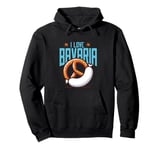 I Love Bavaria Munich Beer German Sausage Pretzel Pullover Hoodie