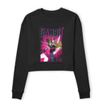 X-Men Gambit Women's Cropped Sweatshirt - Black - XXL