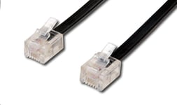 MicroConnect telefonkabel - 3 m - svart