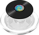 Tie Dye Record Vinyl PopSockets PopGrip: Swappable Grip for Phones & Tablets PopSockets PopGrip for MagSafe