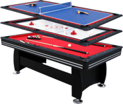 Nordcore Nordcore Pool Table 7` 3-in-1 Pihapelit ja ulkoleikit BLACK