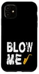 Coque pour iPhone 11 Saxophone Alto Ténor Orchestre Camp Jazz Indie