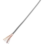 TRU COMPONENTS 93030c505 Flätad kabel 2 x 0.75 mm² Grå