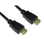 HDMI Cable Monitor Lead High Speed V2.0 4K 3D ARC GOLD BLACK TV Soundbar PC 2m