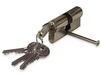 Haushalt Cylinder Lock 100Mm 50X50 Chrome 5 Keys