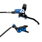 Hope Tech 4 V4 Disc Brake - Colours Black / Blue No Rotor Front RH Standard Hose 1600mm Black/Blue