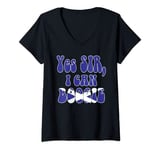 Womens No Scotland No Party 2022 Yes Sir I Can Boogie tshirt V-Neck T-Shirt