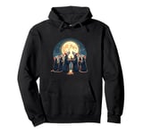 Choir of Possums Howling at the Full Moon Pullover Hoodie