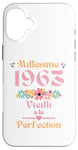 Coque pour iPhone 16 Plus 62 ans femme 1963 idée cadeau anniversaire Humour drôle