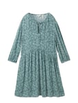 Feminine Printed Dress Green Tom Tailor