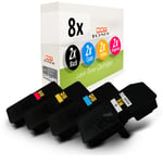 8x MWT Toner XXL for Kyocera Ecosys M-5521-cdw P-5021-cdw P-5021-cdn M-5521-cdn