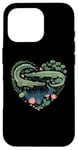 iPhone 16 Pro Cute Alligator Heart Crocodile Gator for Kids Case