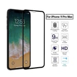 iPhone 11 Pro Max HD 3D Skärmskydd Härdat Glas Kolfiber svart