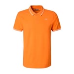 Kappa Ezio Korporate Man T-Shirt, Orange/Blanc, L Homme