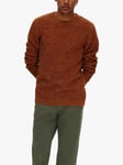 SELECTED HOMME Organic Cotton Bubble Stitch Jumper