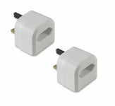 UK Battery Charger Adaptor 3A Plug for Shaver & Oral-B Toothbrush white-2pk