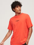 Superdry Luxury Sport Loose T-Shirt, Sunset Red