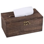1pc Wooden Retro Tissue Box Paper Napkin Holder Case Home Ca 22*12*10
