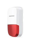 Daewoo WOS501 Sirène Extérieure sans Fil pour alarmes Daewoo | Batterie de Secours | Nécessite Une Alimentation Electrique (Prise fournie) | Volume sonore 95Db | Technologie 868Mhz